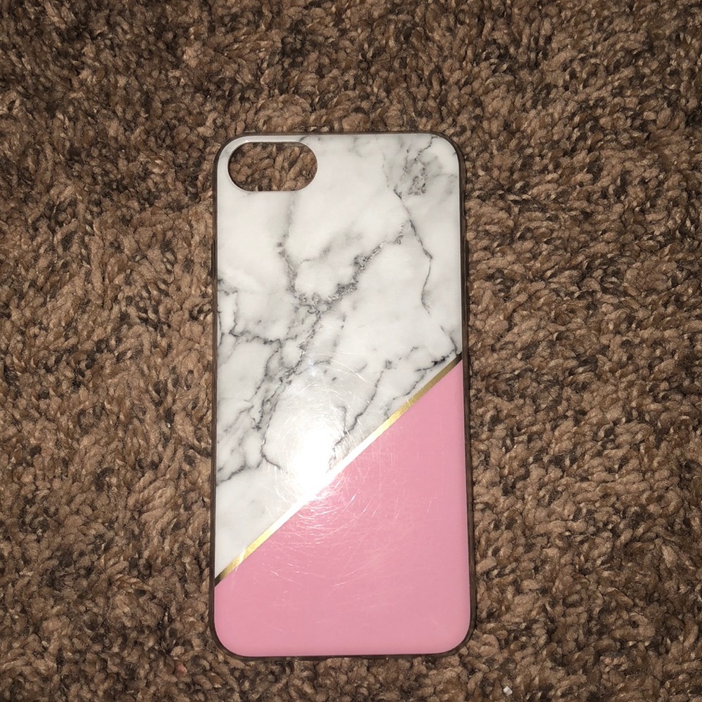 Marble and Pink iPhone 7/8 Case